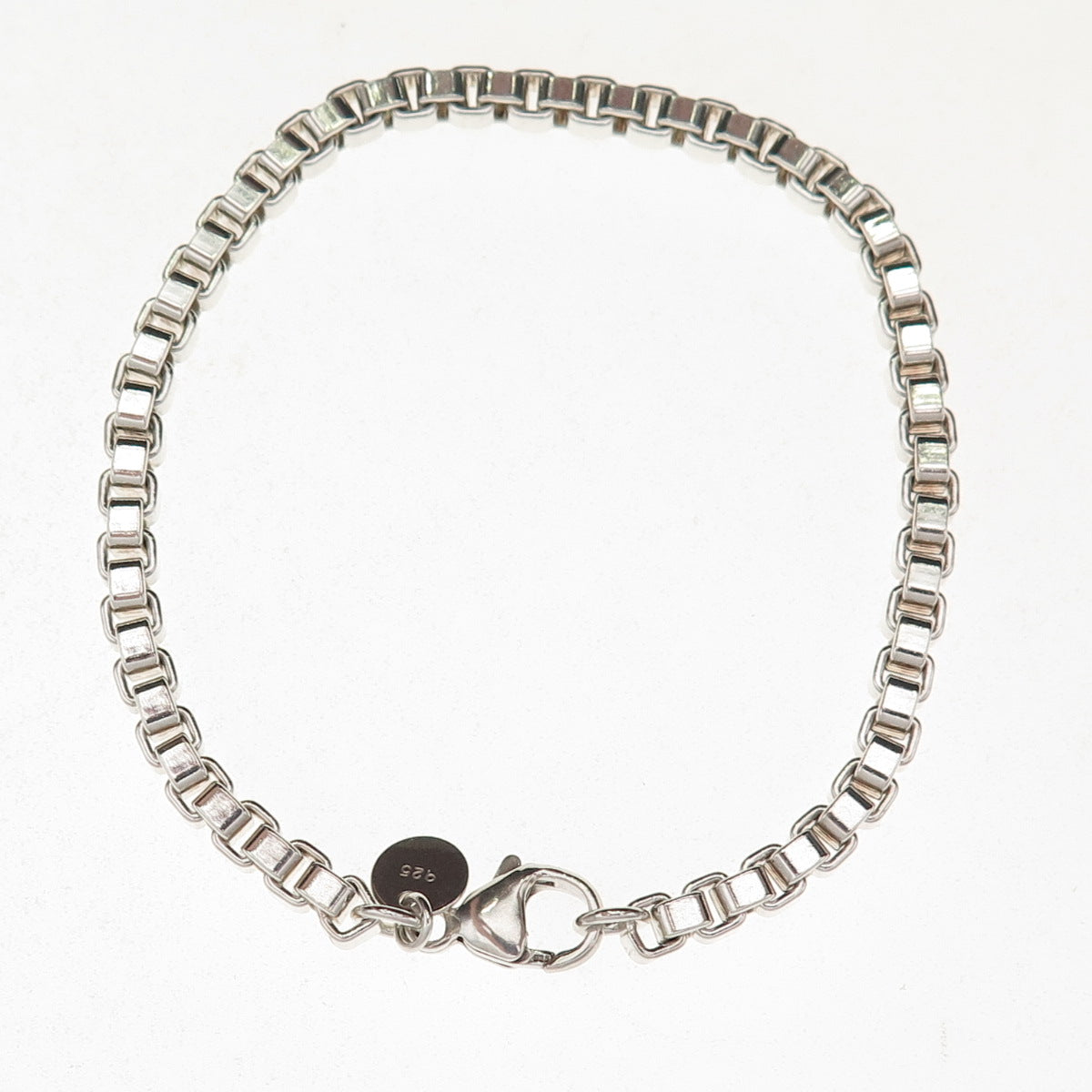 Tiffany & Co. 925 Sterling Silver Vintage Venetian Link Bracelet 7"
