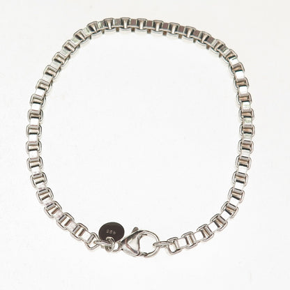 Tiffany & Co. 925 Sterling Silver Vintage Venetian Link Bracelet 7"