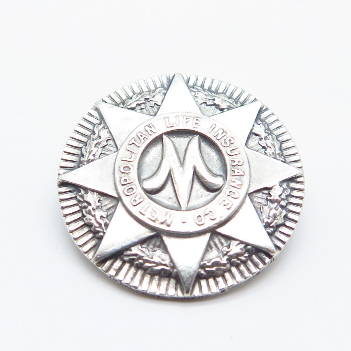 925 Sterling Silver Vintage Metropolitan Life Insurance Co. Pin Brooch