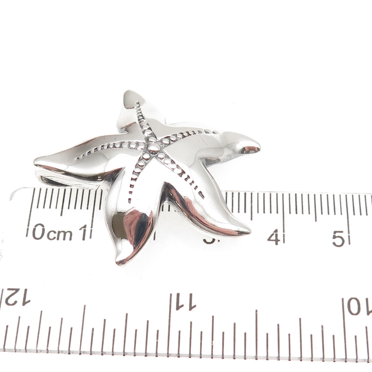 JCM Jacmel Mauritius 925 Sterling Silver Vintage Starfish Slide Charm Pendant