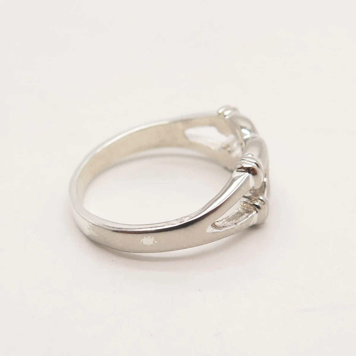925 Sterling Silver Vintage Knot Ring Size 6.75