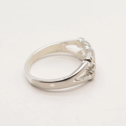 925 Sterling Silver Vintage Knot Ring Size 6.75