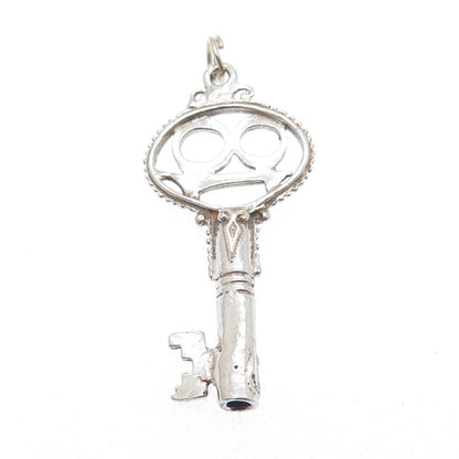 925 Sterling Silver Vintage Key to Heaven Charm Pendant