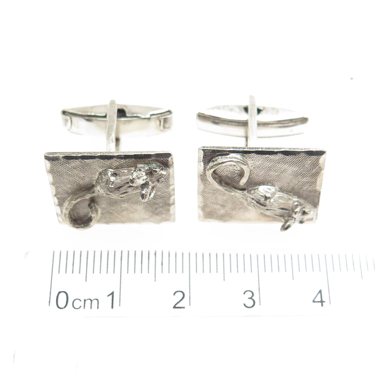 925 Sterling Silver Vintage Mexico Mouse Cufflinks