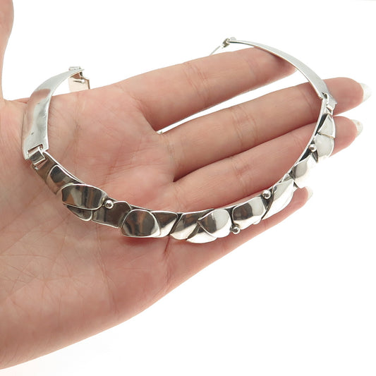 KAI ORIGNAL 925 Sterling Silver Vintage Modernist Necklace 14"