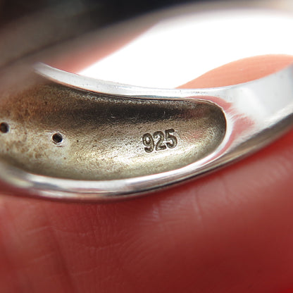 BGE BRADFORD 925 Sterling Silver Real Round-Cut Diamond Ring Size 7