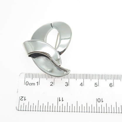 925 Sterling Silver Vintage Mexico Modernist Pin Brooch