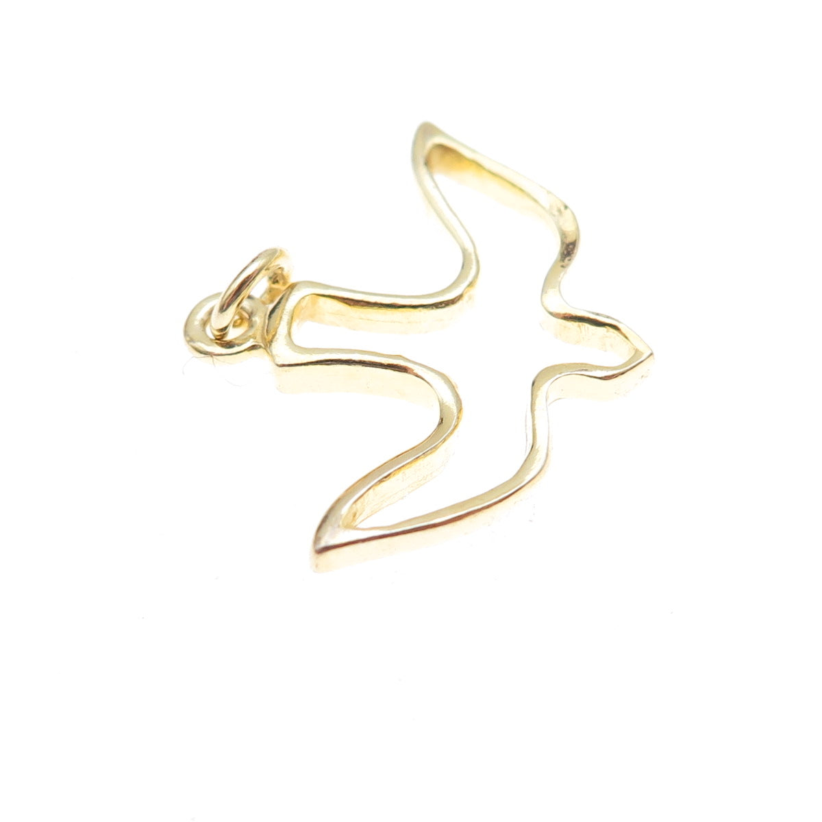 925 Sterling Silver Gold Plated Holy Spirit Charm Pendant
