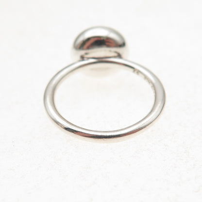 Pandora 925 Sterling Silver Clear Crystal Poetic Droplet Ring Size 6