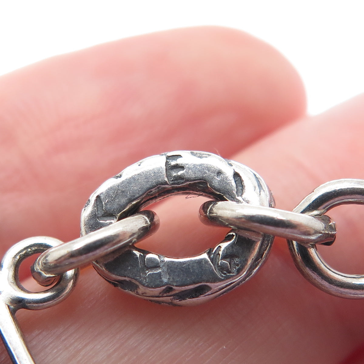 LOVE LEIGH DESIGNS 925 Sterling Vintage Iolite Bracelet Adjustable Lobster Clasp