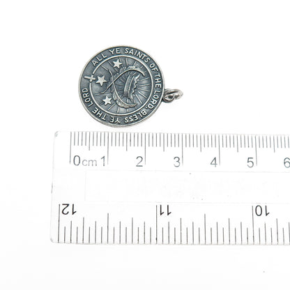 E. Christopher & Sons Sterling Silver Vintage Episcopal Emergency Charm Pendant