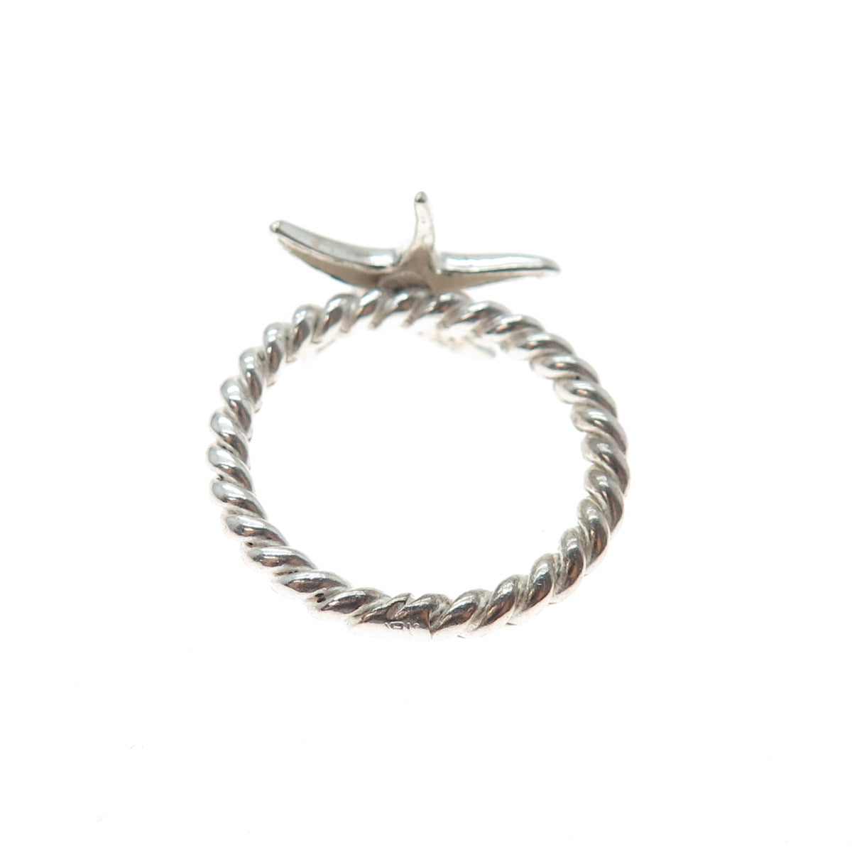 925 Sterling Silver Vintage Starfish Ring Size 5.5
