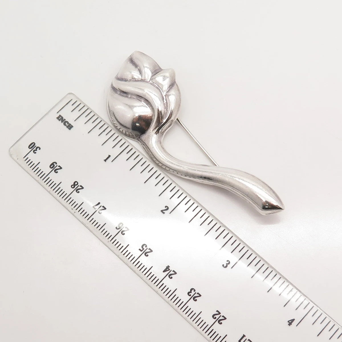 925 Sterling Silver Vintage Mexico Floral Pin Brooch