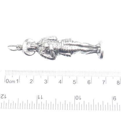 925 Sterling Silver Vintage REO Cavalier Needle Holder Pendant