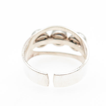 Kultaseppa Salovaara Sterling Vintage Finland Real Quartz Adjustable Ring Size 7
