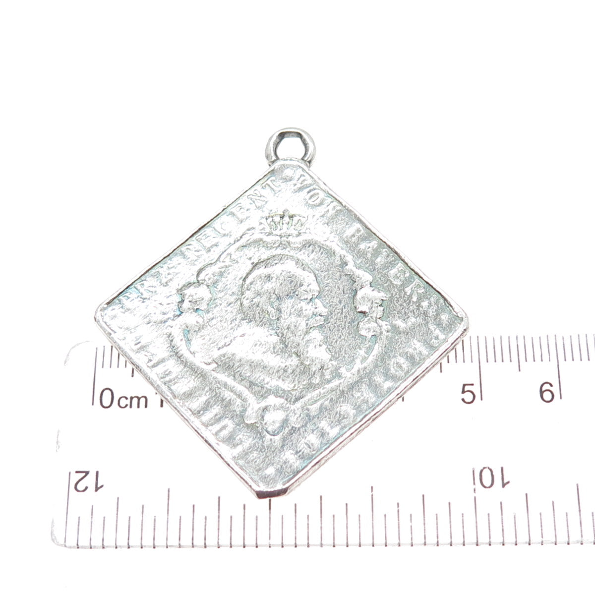 900 Coin Silver Antique Kingdom of Bavaria Luitpold 1886-1912 Medal Pendant