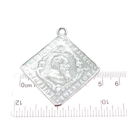 900 Coin Silver Antique Kingdom of Bavaria Luitpold 1886-1912 Medal Pendant