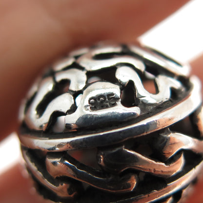925 Sterling Silver Ornate Slide Bead Charm
