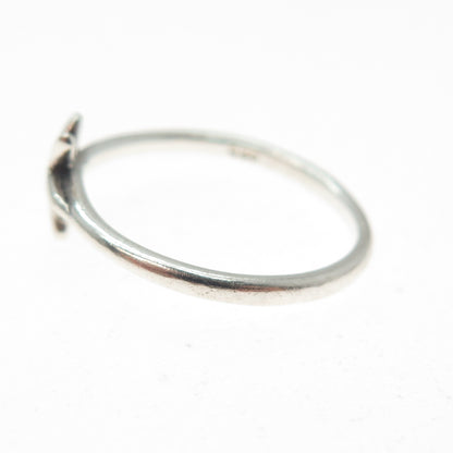 925 Sterling Silver Vintage Starfish Ring Size 8.75