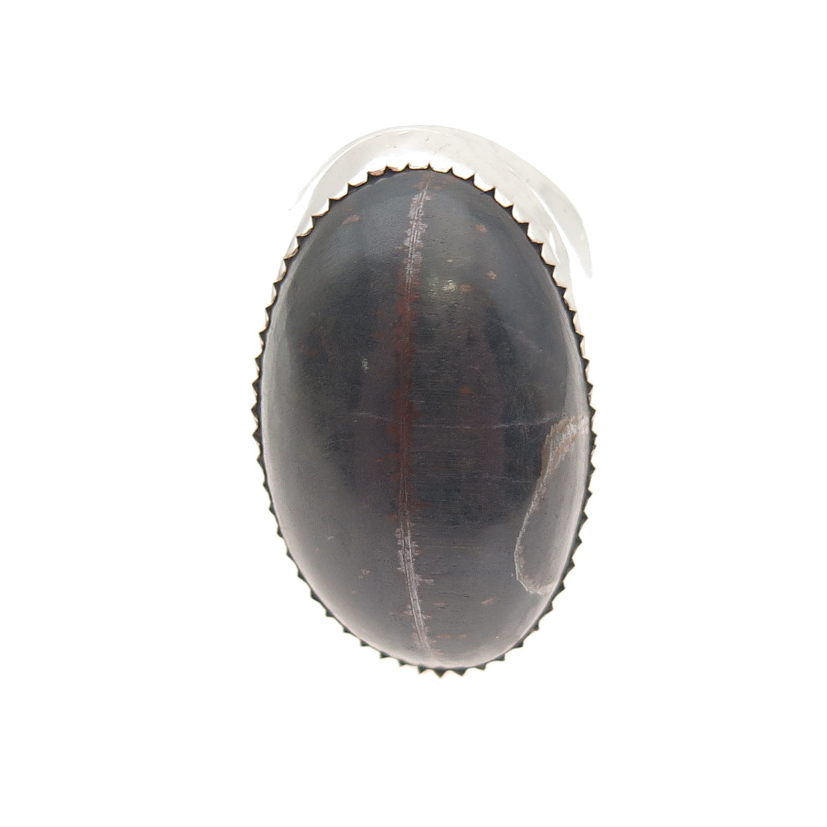 Old Pawn 925 Sterling Silver Vintage Southwestern Black Tiger Eye Ring Size 11.5