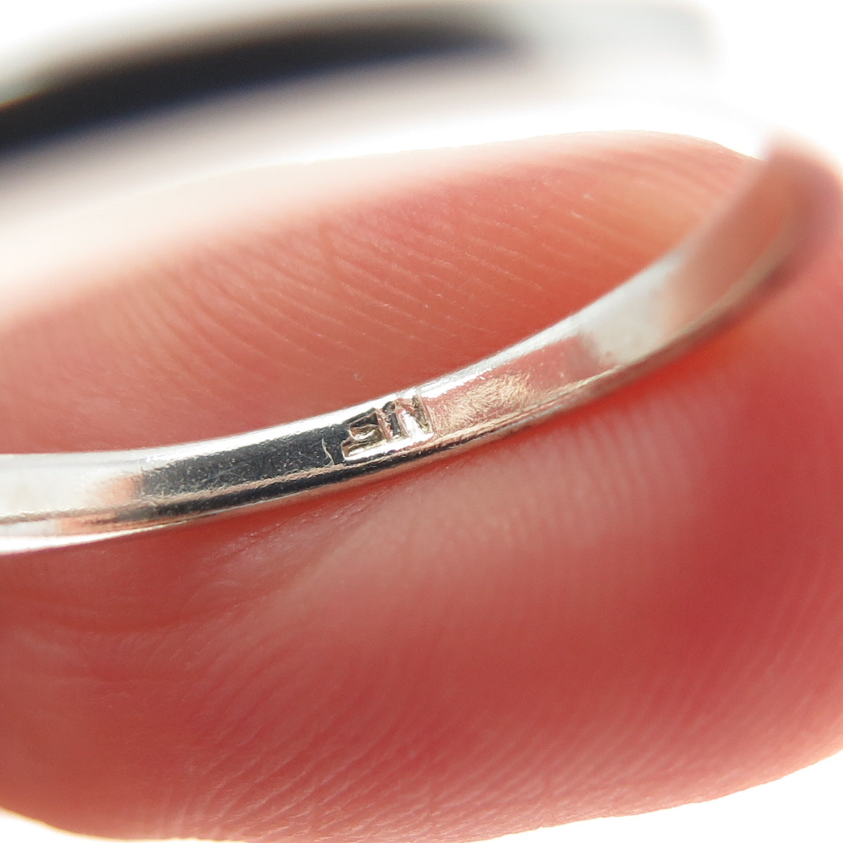 CHAPAL ZENRAY Sterling Silver Vintage Modernist Interlocked Heart Ring Size 7.25