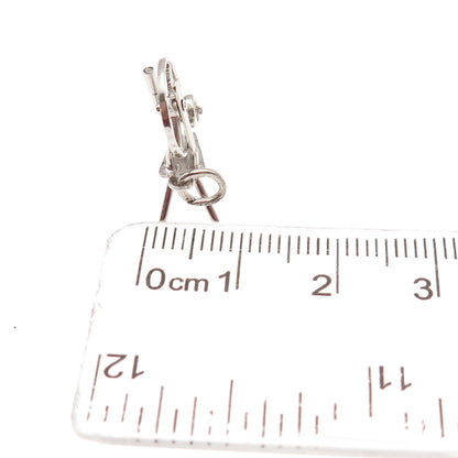 925 Sterling Silver Antique Art Deco Spinning Wheel Movable 3D Mini Pendant