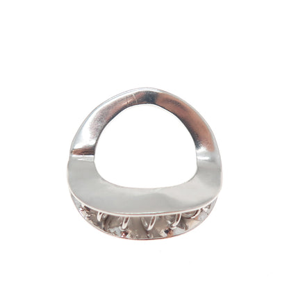 925 Sterling Silver Vintage Modernist Spring Pinky Ring Size 2.75