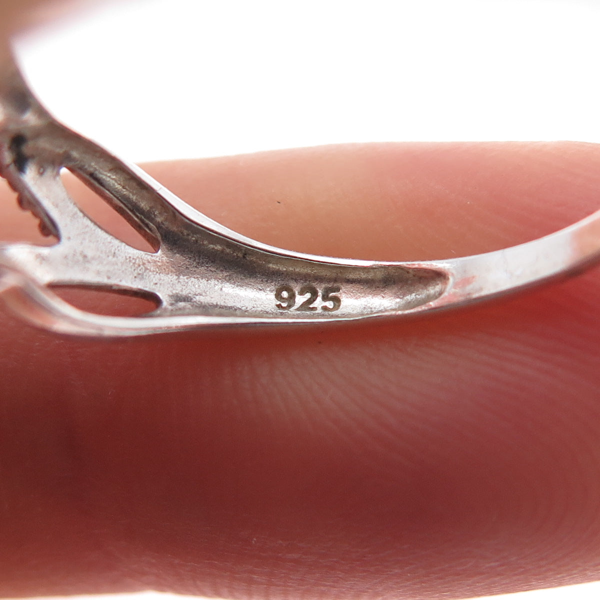 RJ GRAZIANO 925 Sterling Silver Vintage Infinity Woven Ring Size 8