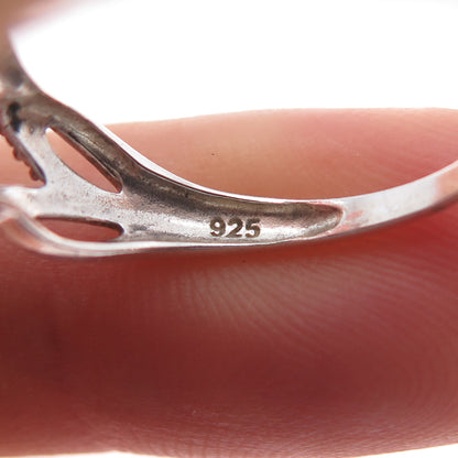RJ GRAZIANO 925 Sterling Silver Vintage Infinity Woven Ring Size 8
