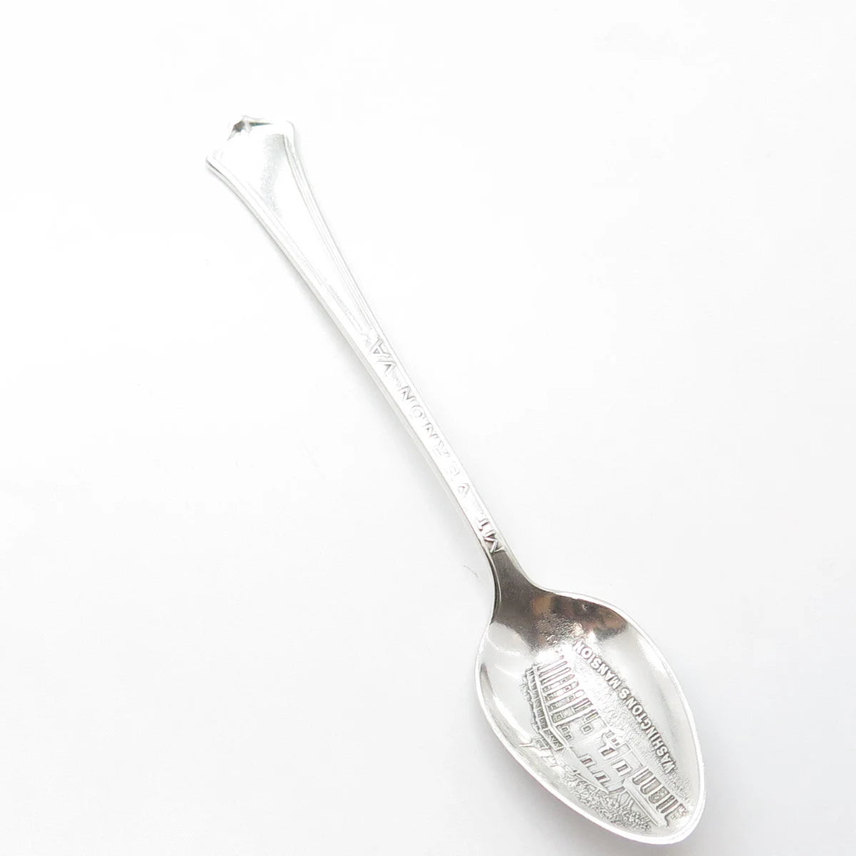 WALLACE SILVER Sterling Silver Antique Art Deco 1915 Mt Vernon Coffee Spoon