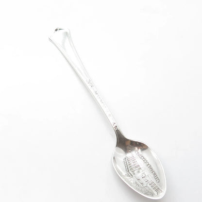 WALLACE SILVER Sterling Silver Antique Art Deco 1915 Mt Vernon Coffee Spoon