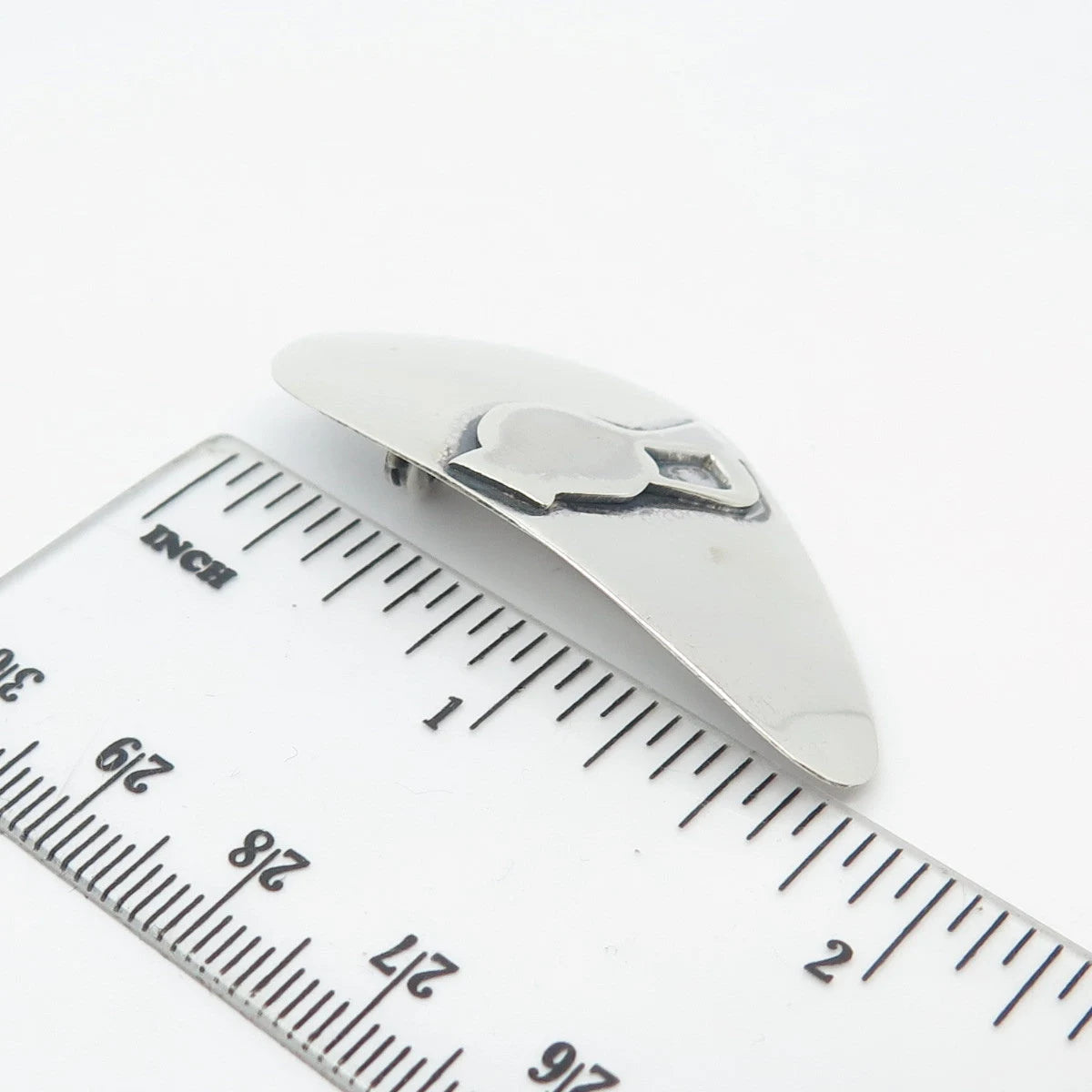 925 Sterling Silver Vintage Jug Pin Brooch