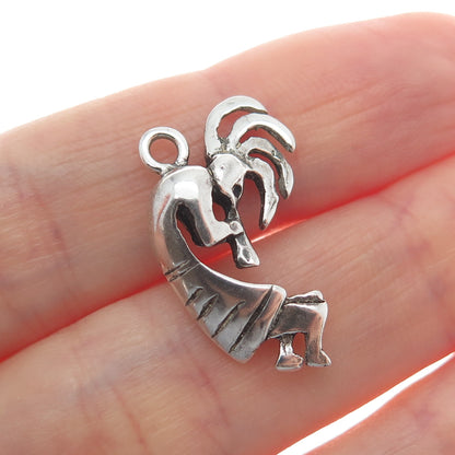 Old Pawn 925 Sterling Silver Vintage Southwestern Kokopelli Mini Charm Pendant