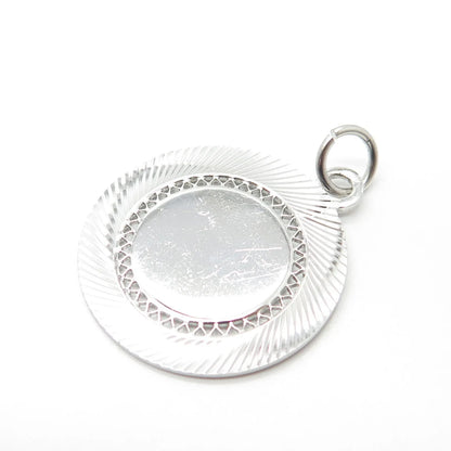 925 Sterling Silver Vintage Lamode Modernist Pendant