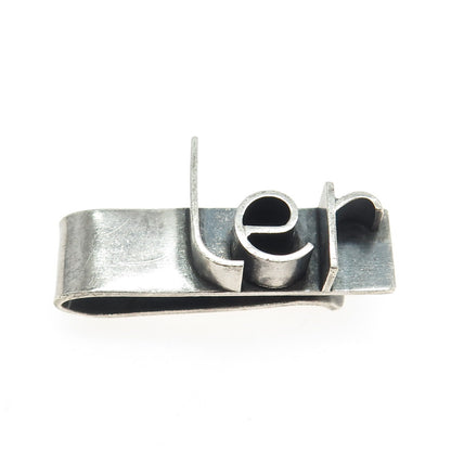 TENDLER 925 Sterling Silver Vintage Modernist Tie Clip