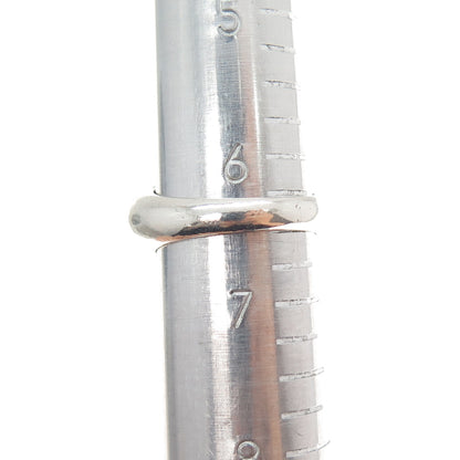 925 Sterling Silver Vintage Real Amethyst Citrine Red Garnet Heart Ring Size 6.5