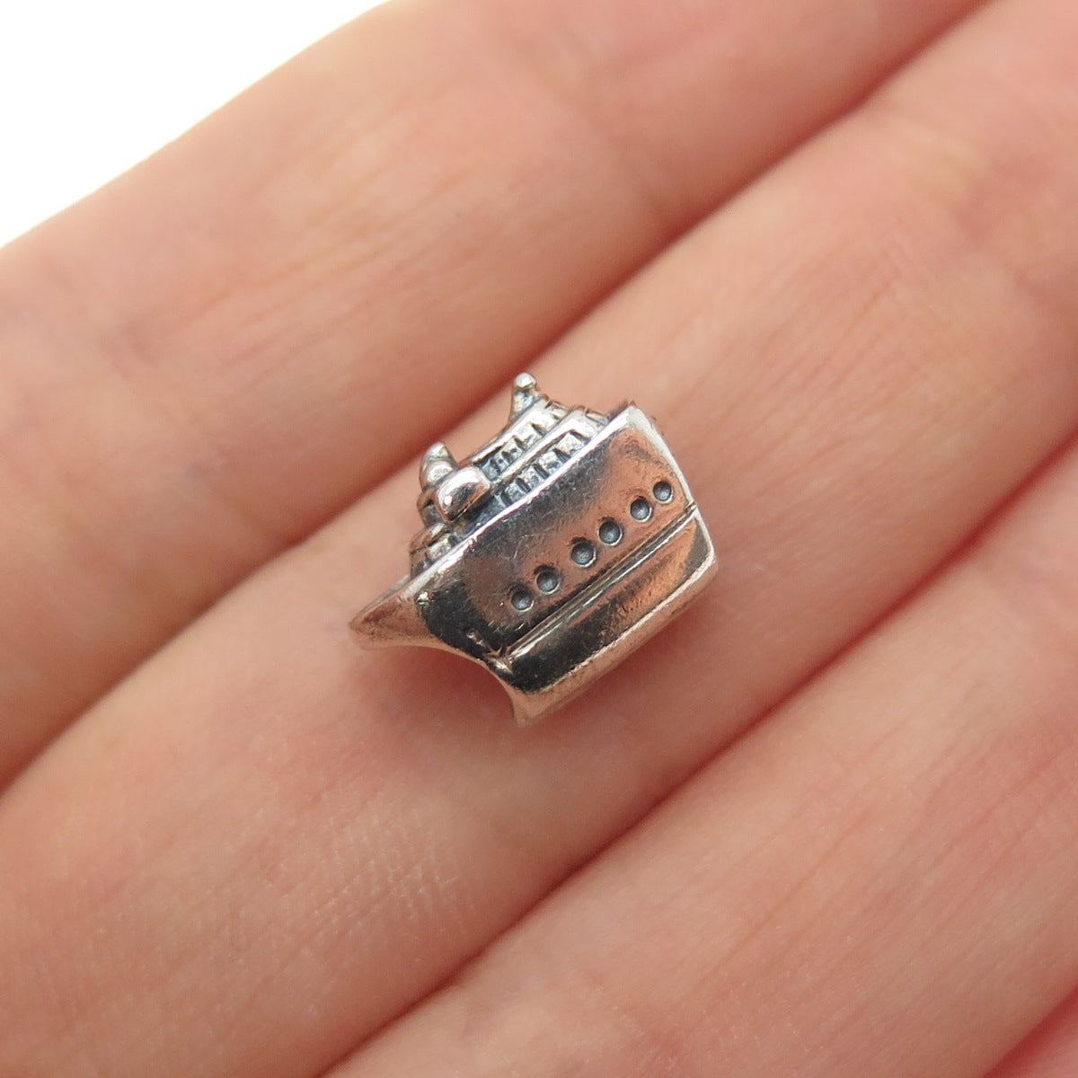 CHAMILIA 925 Sterling Silver Cruise Ship Slide Bead Charm