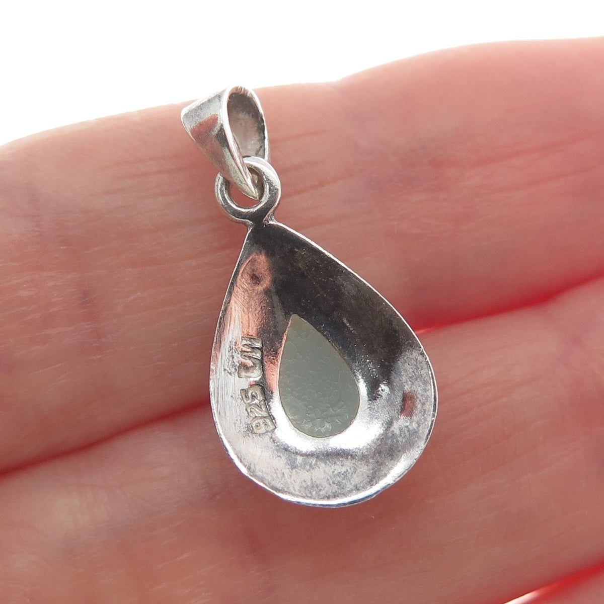 CHARLES WINSTON Sterling Silver Vintage Black Onyx Oxidized Minimalist Pendant