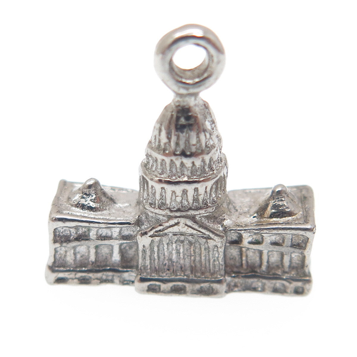 925 Sterling Silver Vintage US Capitol Washington DC Charm Pendant