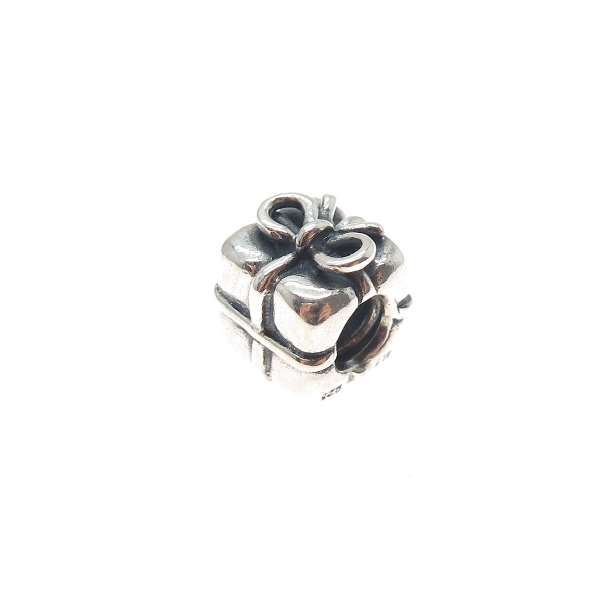 PANDORA 925 Sterling Silver Gift Box Slide Bead Charm