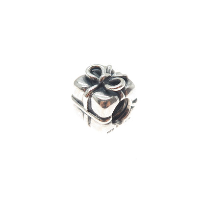 PANDORA 925 Sterling Silver Gift Box Slide Bead Charm