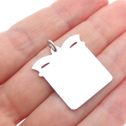FORSTNER 925 Sterling Silver Vintage To A Grand Guy Tag Charm Pendant