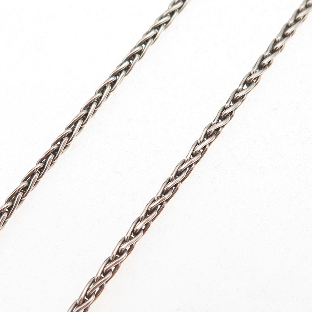 Suarti Bali 925 Sterling Silver Vintage Spiga Chain Necklace 18"