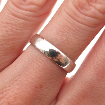 Bell Trading Post 925 Sterling Silver Vintage Classic Wedding Band Ring Size 6.5