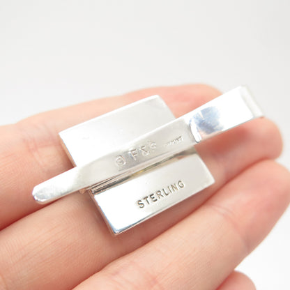 925 Sterling Silver Vintage Fenwick & Sailors Storyteller Tie Clip