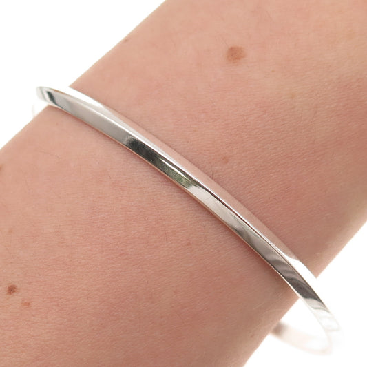 Tiffany & Co. 925 Sterling Silver Vintage Bangle Bracelet 8"