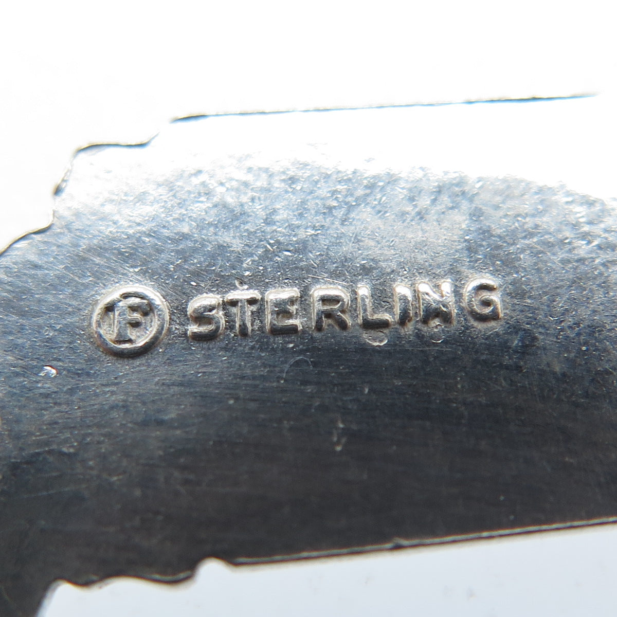 FRENCH & FRANKLIN 925 Sterling Silver Vintage Indiana State Minimalist Pendant