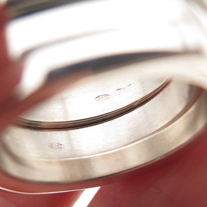 Gucci Sterling Silver Vintage Italy SET of 3 Hexagon Stackable Rings Size 8.75