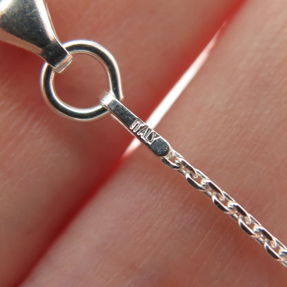 925 Sterling Silver Italy Diamond-Cut Bead Station Cable Anklet / Bracelet 10"