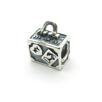 CHAMILIA 925 Sterling Silver NY Travel Suitcase Bead Charm